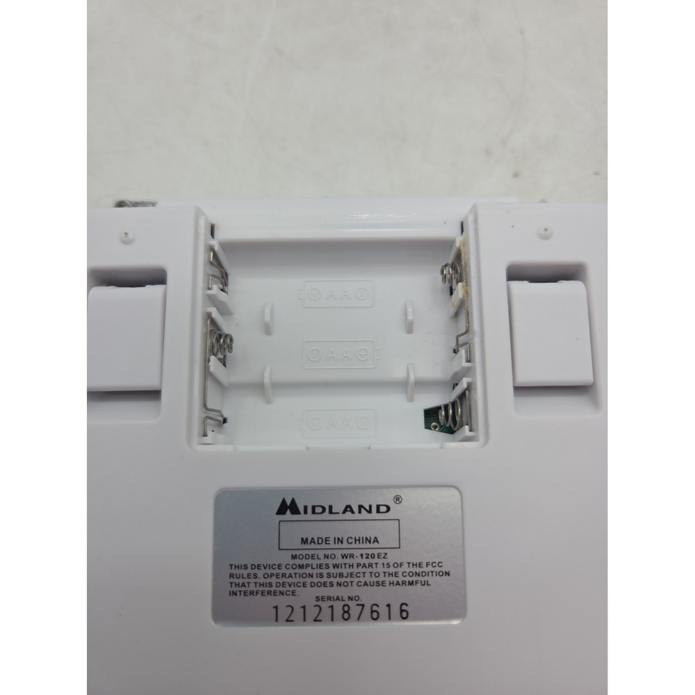 MIDLAND Weather Alert Radio Model WR-120EZ - No Bezel - Tested WORKING - Picture 6 of 6